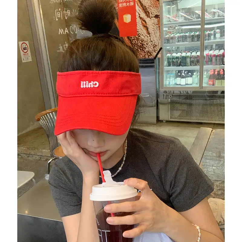 Women's American Retro Letter Cap Sunscreen Hat