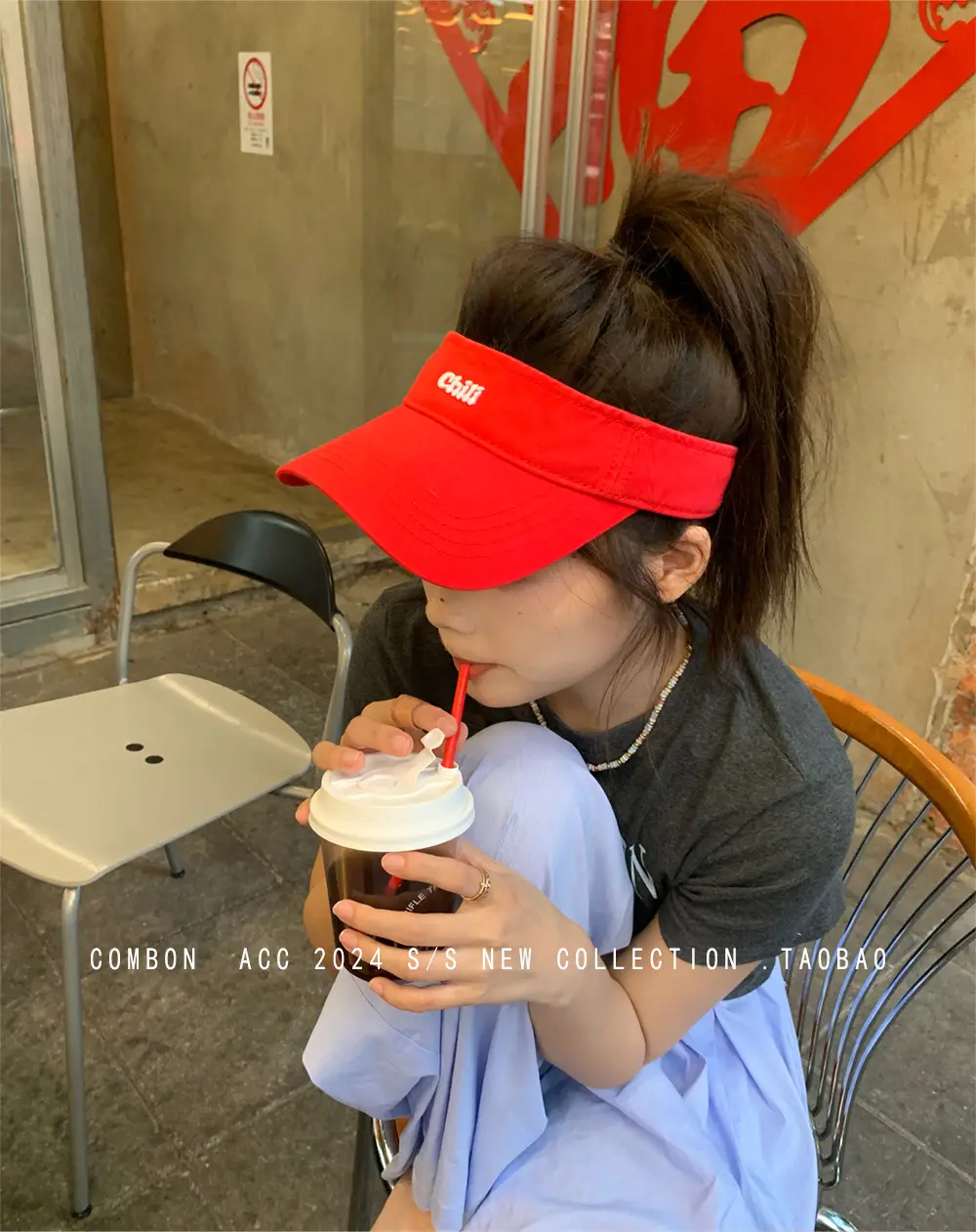 Women's American Retro Letter Cap Sunscreen Hat — feature 12