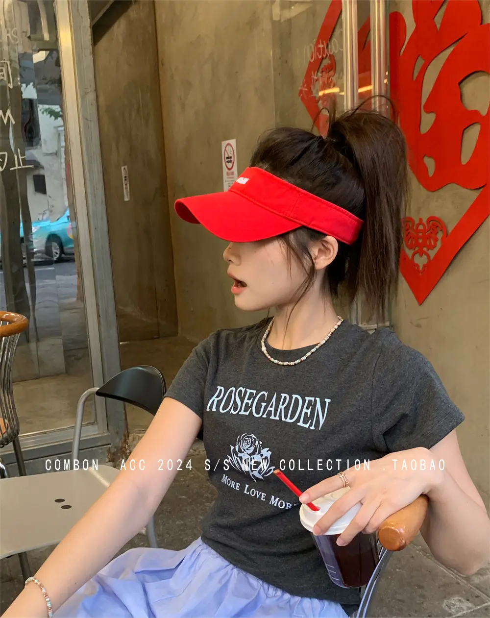 Women's American Retro Letter Cap Sunscreen Hat — feature 7