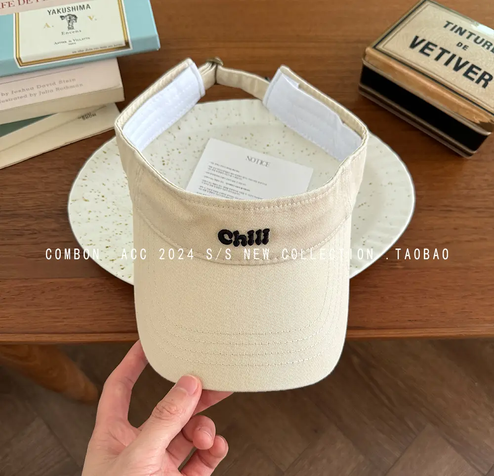 Women's American Retro Letter Cap Sunscreen Hat