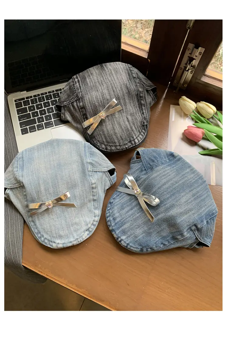 Women's Y2K Denim Bowknot Cap Summer 2026 — feature 12