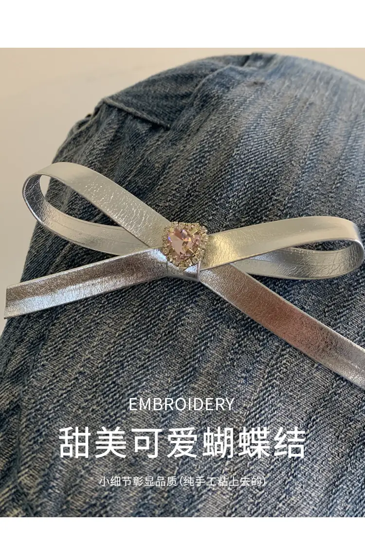 Women's Y2K Denim Bowknot Cap Summer 2026 — feature 14
