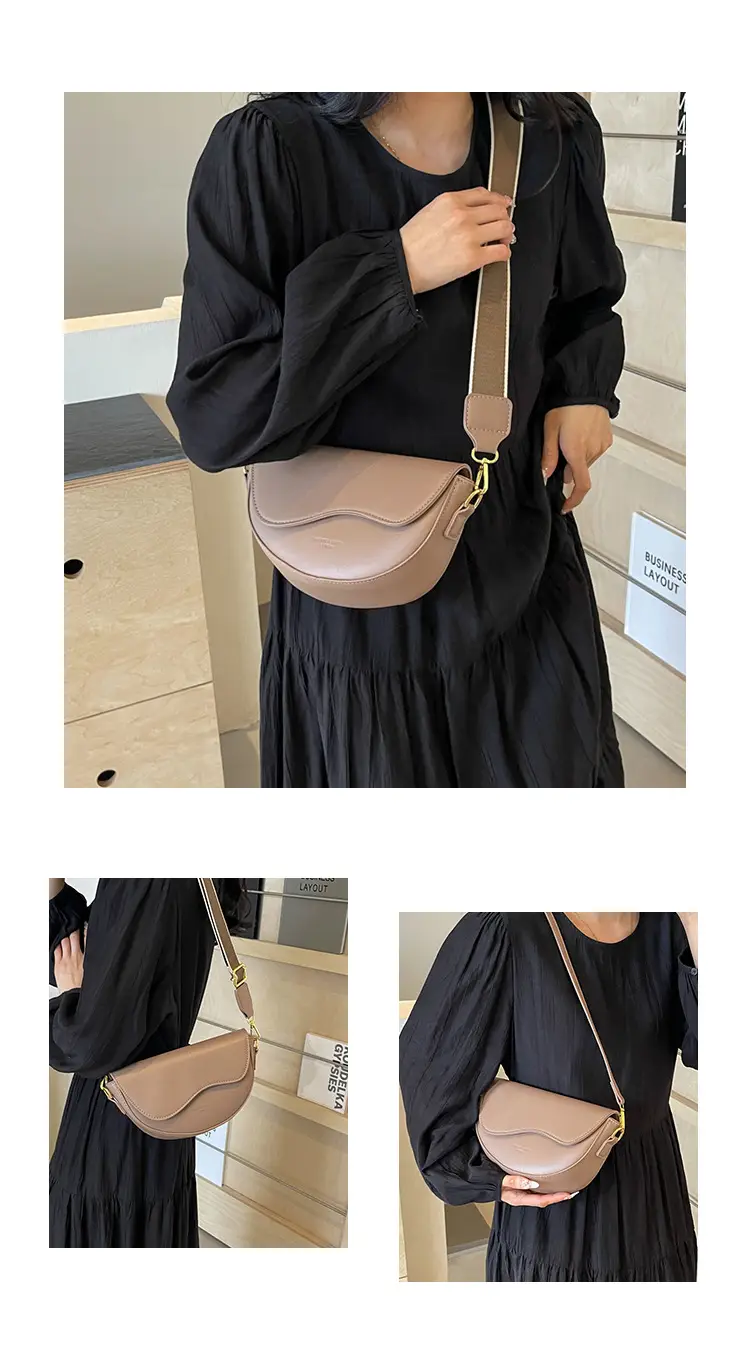 White Textured Crossbody Bag for Women — feature 11