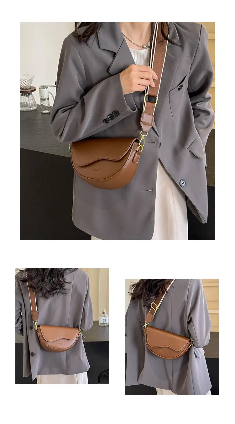 White Textured Crossbody Bag for Women — feature 14