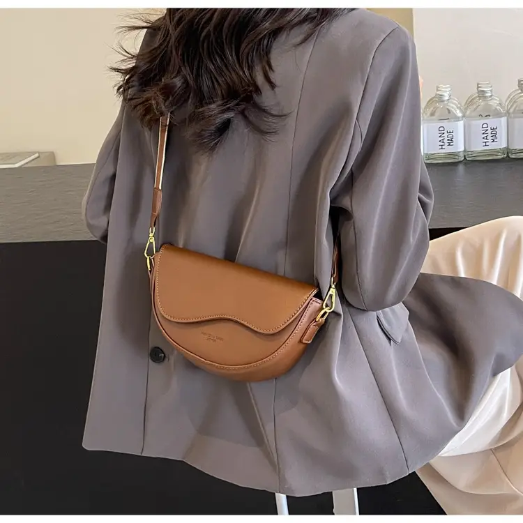 White Textured Crossbody Bag for Women — feature 21