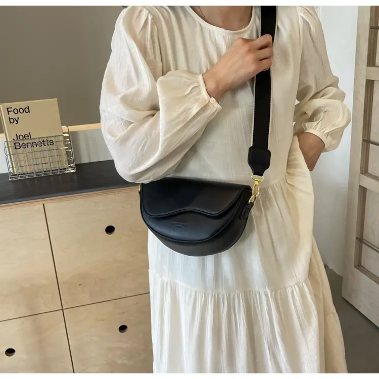 White Textured Crossbody Bag for Women — feature 29