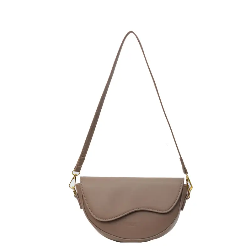 White Textured Crossbody Bag for Women - Image 3