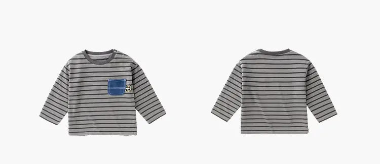 Dudu Home Boys Striped Cotton T-Shirt Spring Outfit — feature 20