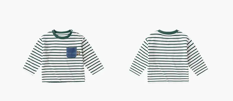 Dudu Home Boys Striped Cotton T-Shirt Spring Outfit — feature 21