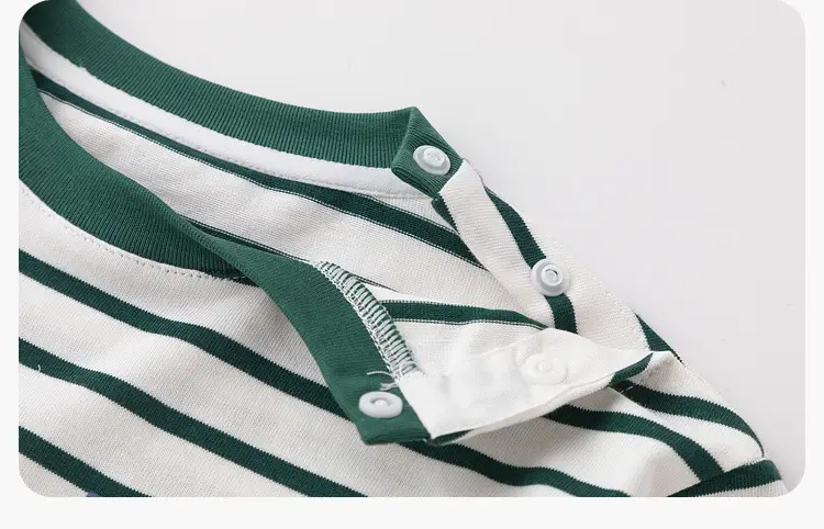 Dudu Home Boys Striped Cotton T-Shirt Spring Outfit — feature 30