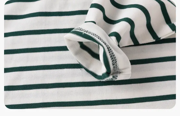 Dudu Home Boys Striped Cotton T-Shirt Spring Outfit — feature 33