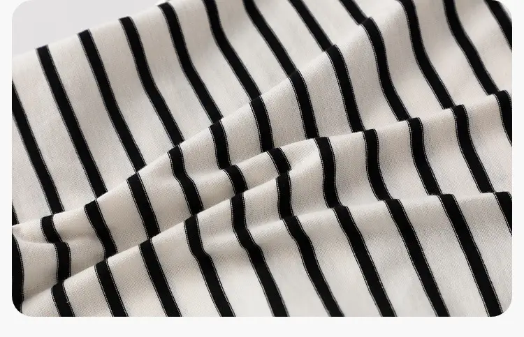 Dudu Home Boys Striped Cotton T-Shirt Spring Outfit — feature 36