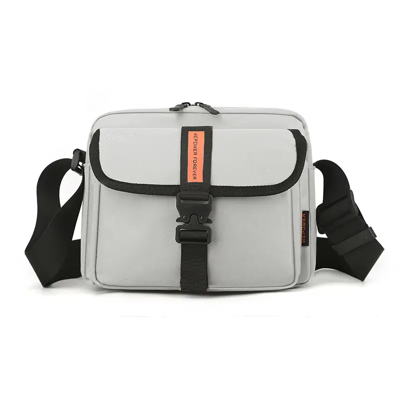 Men's Black Crossbody Sports Bag with Adjustable Strap - Image 2