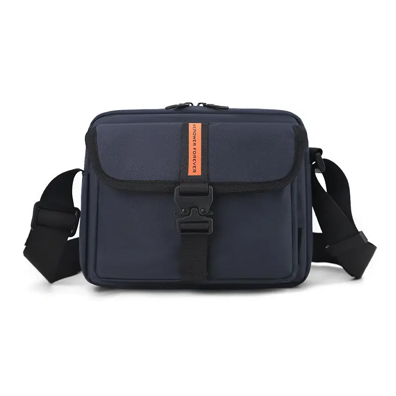 Men's Black Crossbody Sports Bag with Adjustable Strap - Image 3