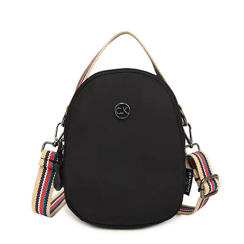 Women Mini Canvas Shoulder Bag Brown - Image 10
