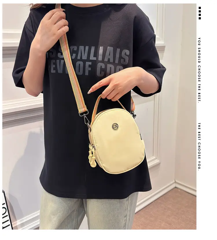 Women Mini Canvas Shoulder Bag Brown — feature 1