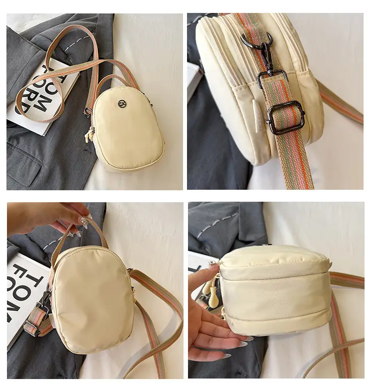 Women Mini Canvas Shoulder Bag Brown — feature 12