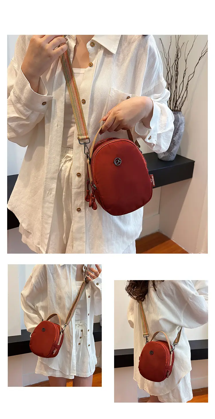 Women Mini Canvas Shoulder Bag Brown — feature 14