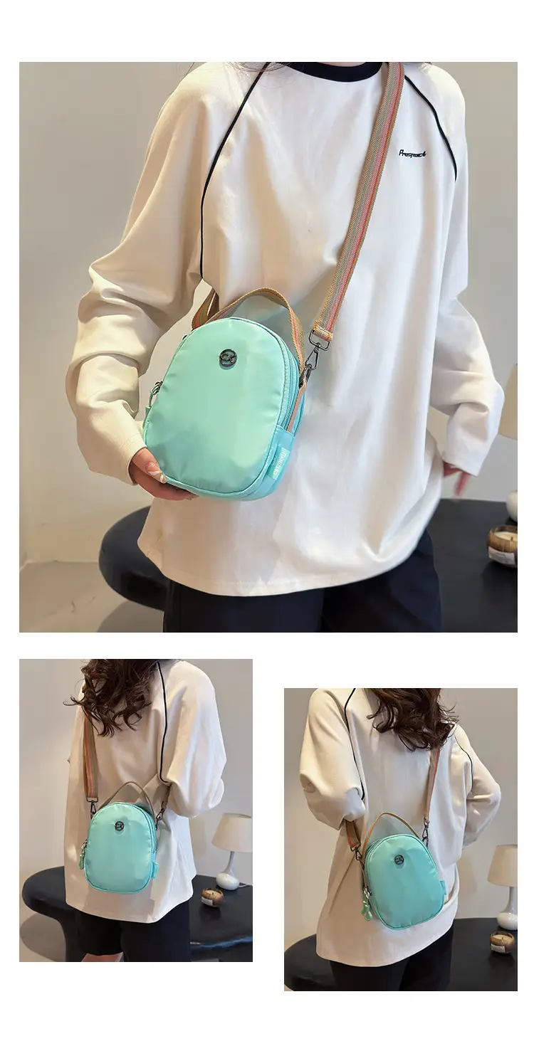 Women Mini Canvas Shoulder Bag Brown — feature 15