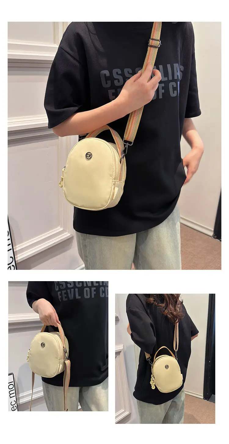 Women Mini Canvas Shoulder Bag Brown — feature 16