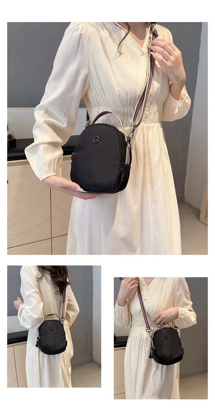 Women Mini Canvas Shoulder Bag Brown — feature 18