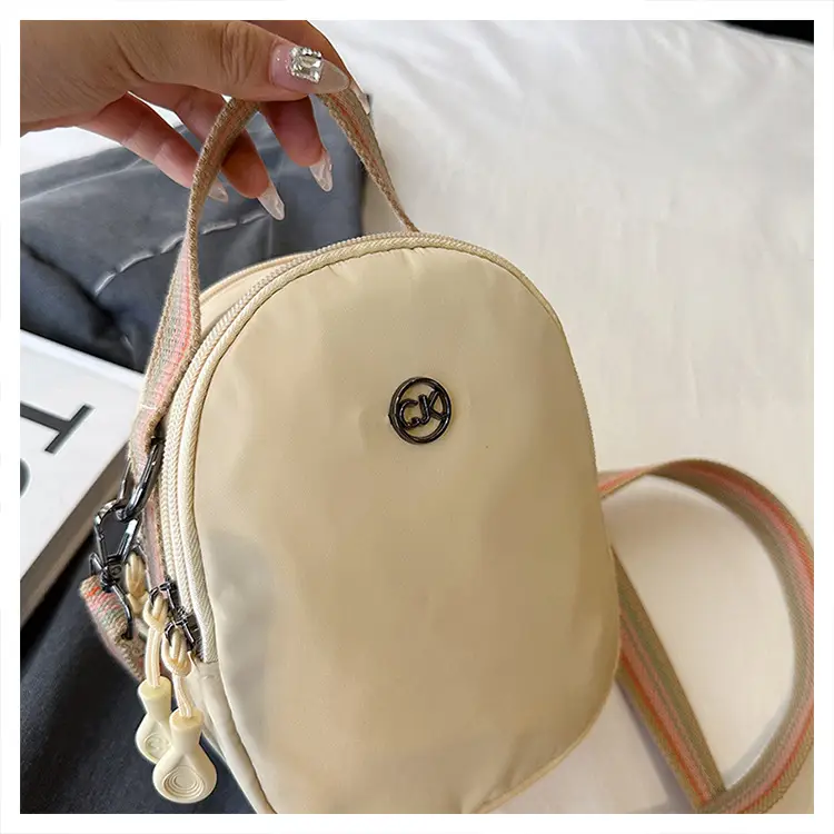 Women Mini Canvas Shoulder Bag Brown — feature 29