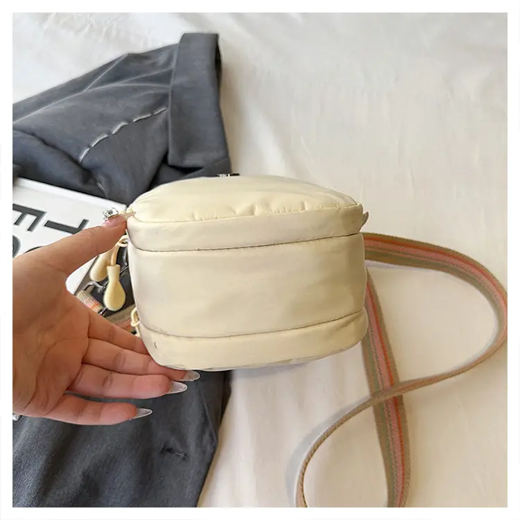 Women Mini Canvas Shoulder Bag Brown — feature 35