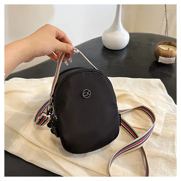Women Mini Canvas Shoulder Bag Brown — feature 41