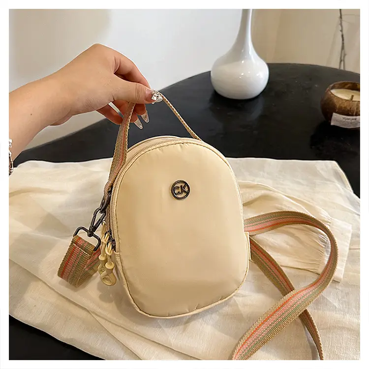 Women Mini Canvas Shoulder Bag Brown — feature 42