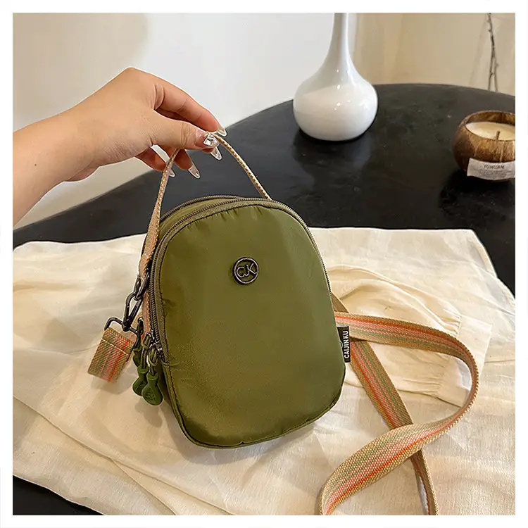 Women Mini Canvas Shoulder Bag Brown — feature 43