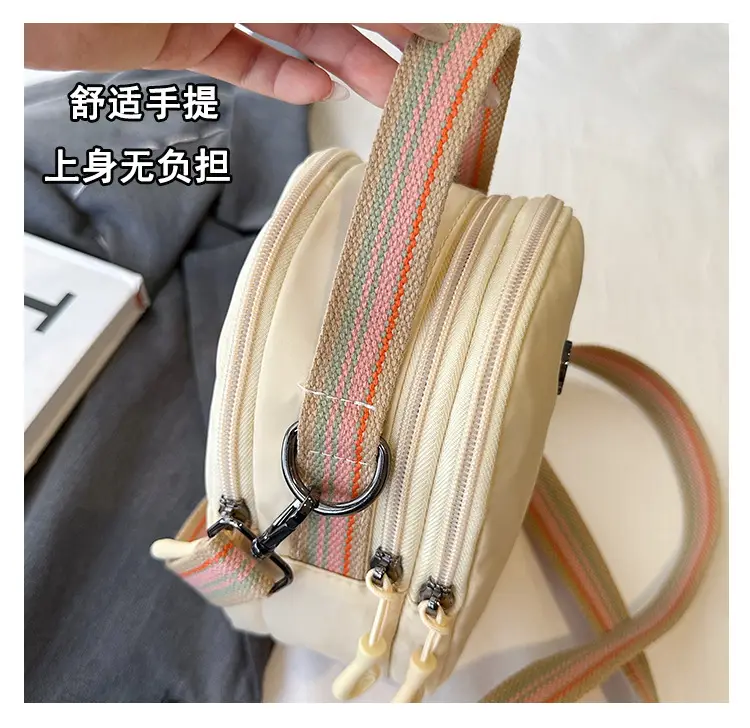 Women Mini Canvas Shoulder Bag Brown — feature 5