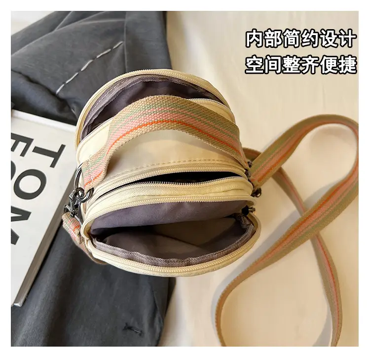 Women Mini Canvas Shoulder Bag Brown — feature 9