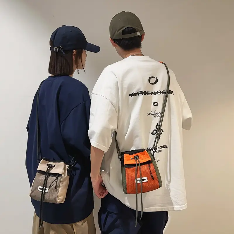 Black Anti-Splash Drawstring Mobile Phone Bag - Image 8