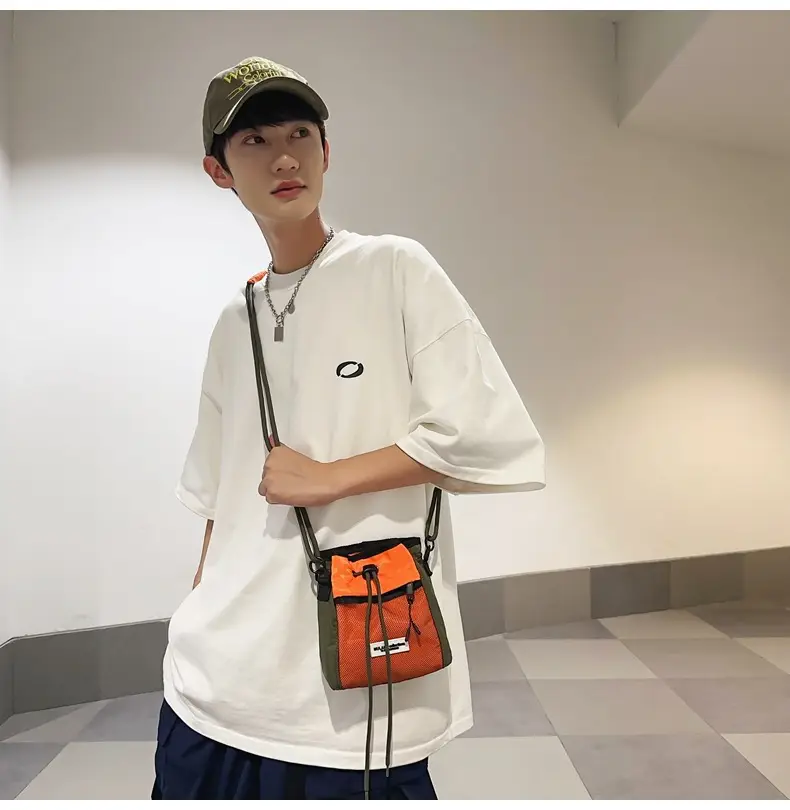 Black Anti-Splash Drawstring Mobile Phone Bag — feature 10