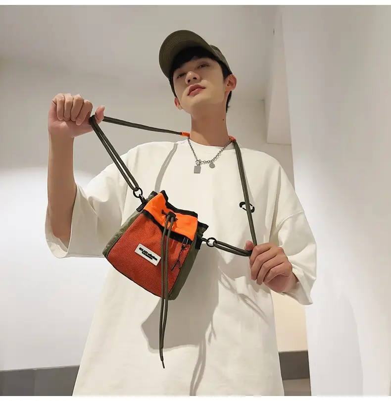 Black Anti-Splash Drawstring Mobile Phone Bag — feature 11
