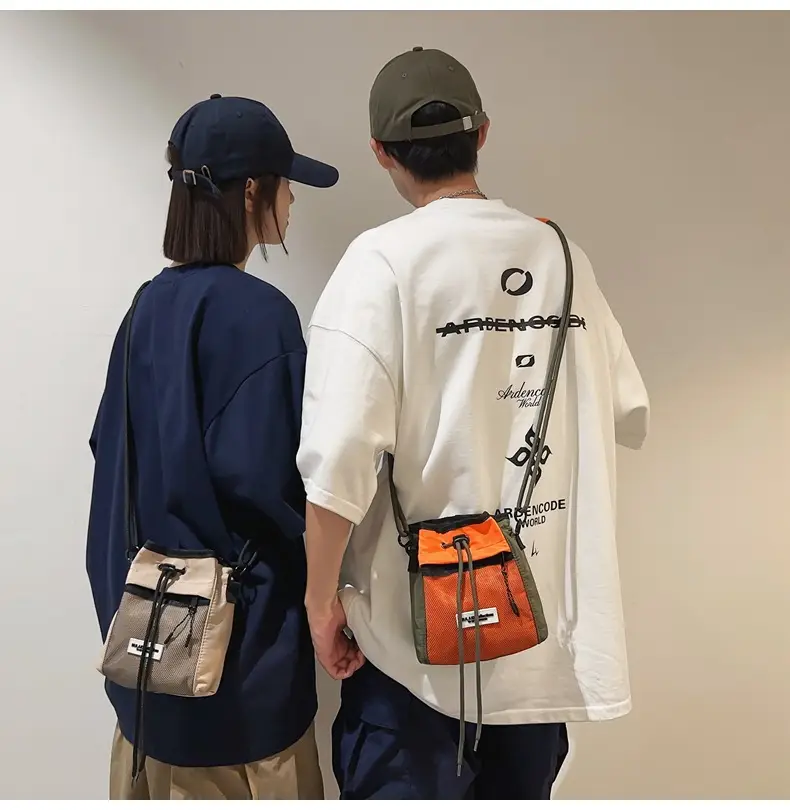 Black Anti-Splash Drawstring Mobile Phone Bag — feature 13