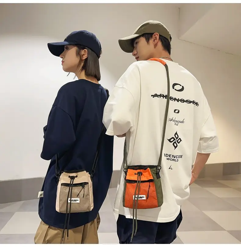 Black Anti-Splash Drawstring Mobile Phone Bag — feature 14