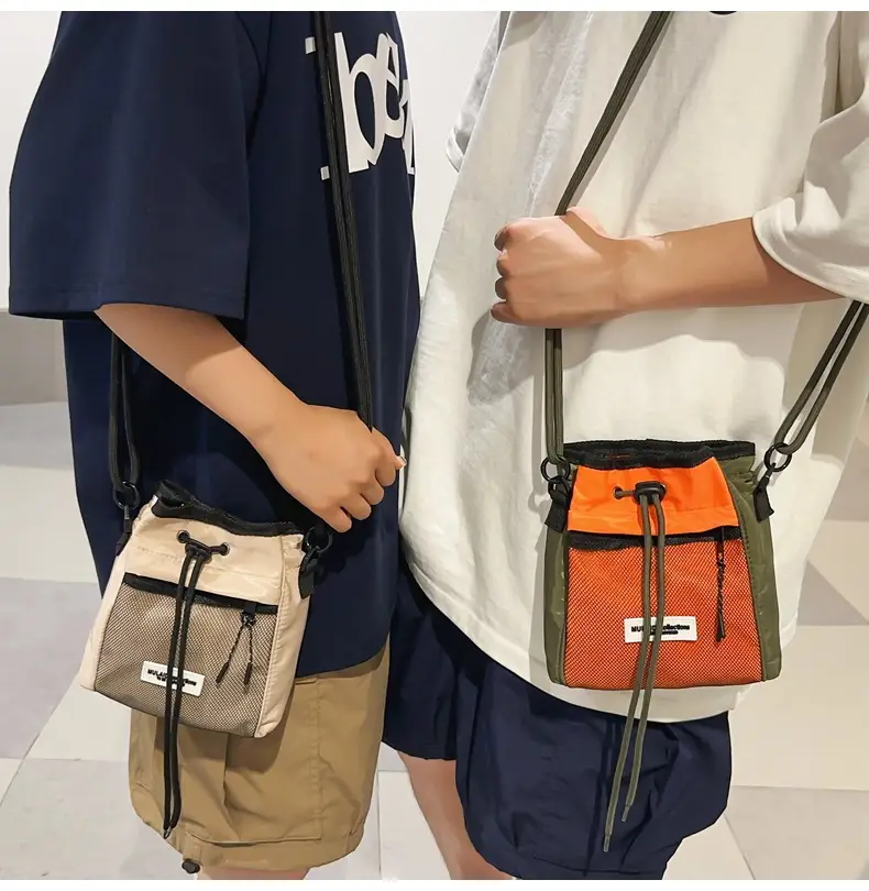 Black Anti-Splash Drawstring Mobile Phone Bag — feature 15