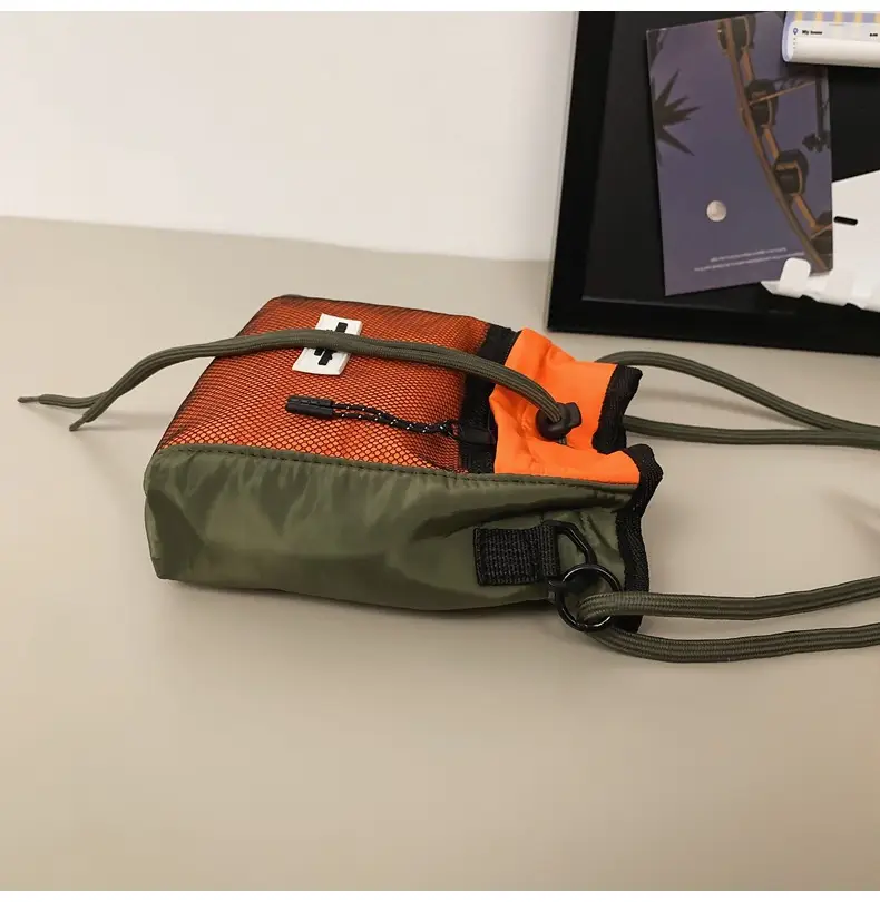 Black Anti-Splash Drawstring Mobile Phone Bag — feature 41