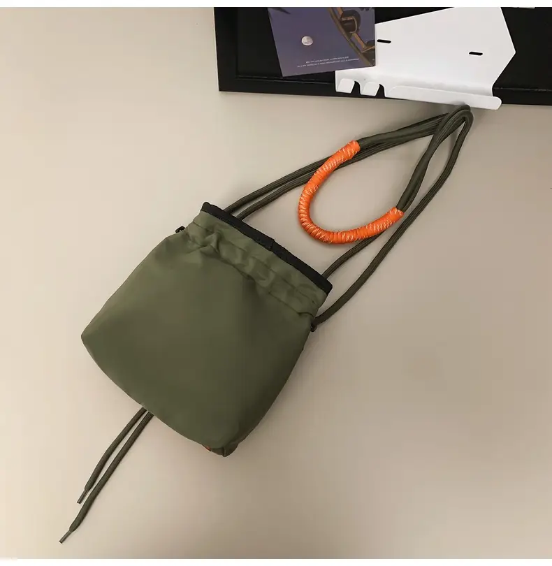 Black Anti-Splash Drawstring Mobile Phone Bag — feature 42