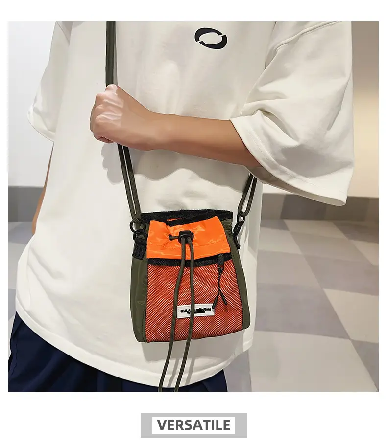 Black Anti-Splash Drawstring Mobile Phone Bag — feature 8