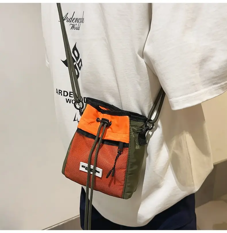 Black Anti-Splash Drawstring Mobile Phone Bag — feature 9