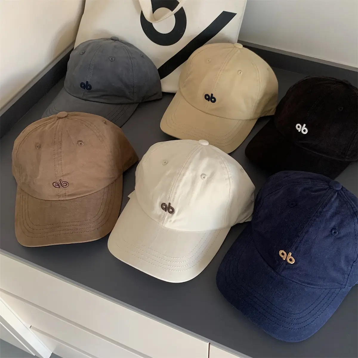 American Style Vintage Embroidered Letter Baseball Cap Men Women Soft Cotton Large Head - Image 7