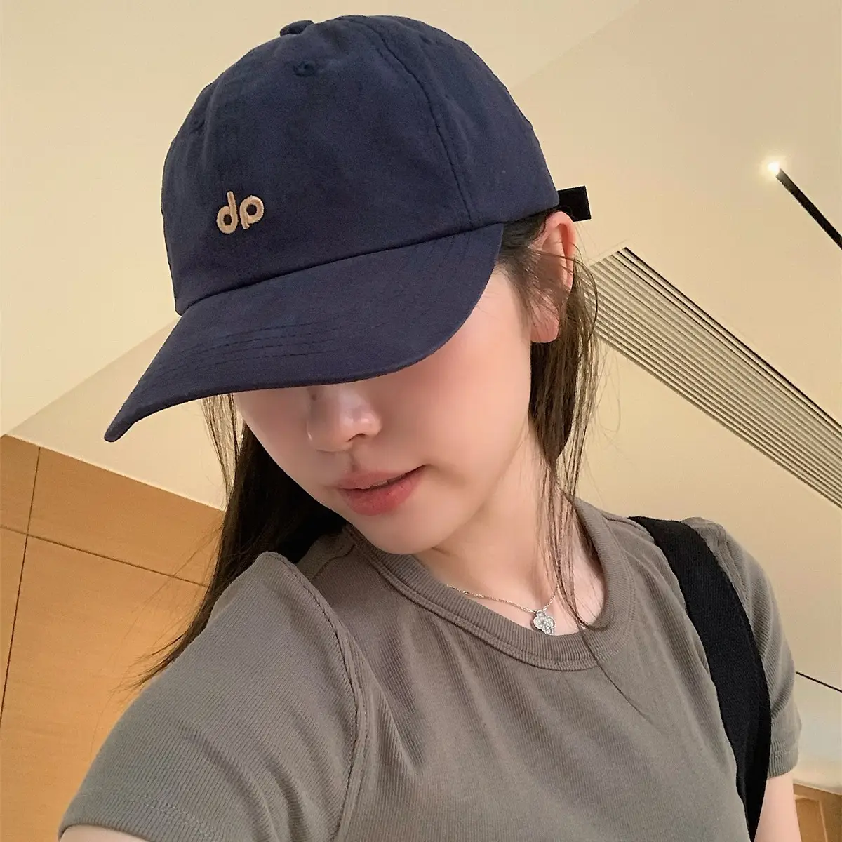 American Style Vintage Embroidered Letter Baseball Cap Men Women Soft Cotton Large Head - Image 9