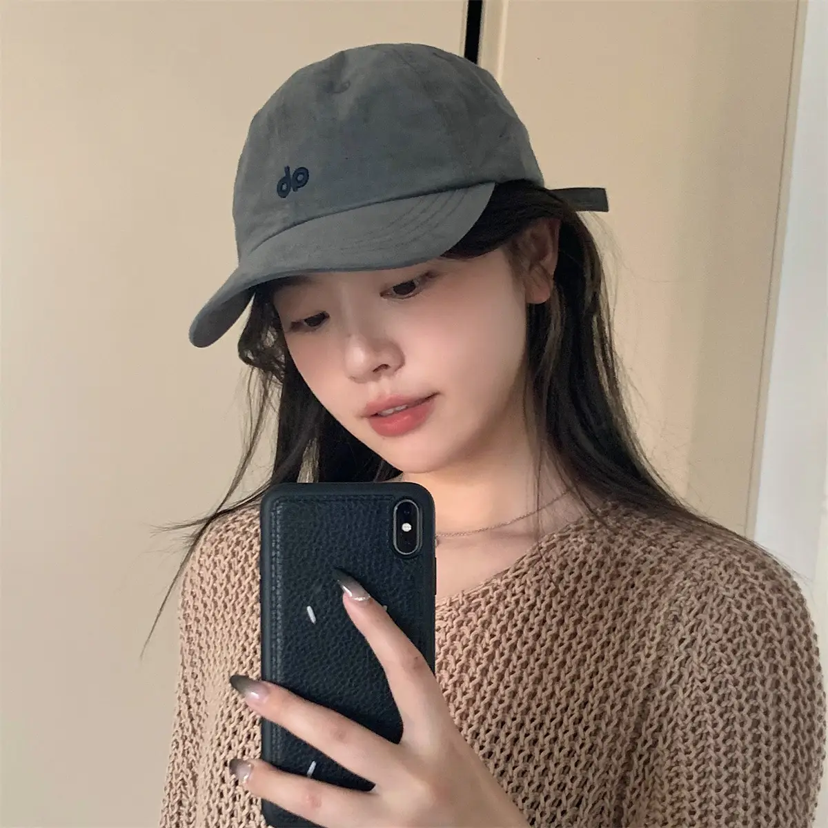 American Style Vintage Embroidered Letter Baseball Cap Men Women Soft Cotton Large Head - Image 10