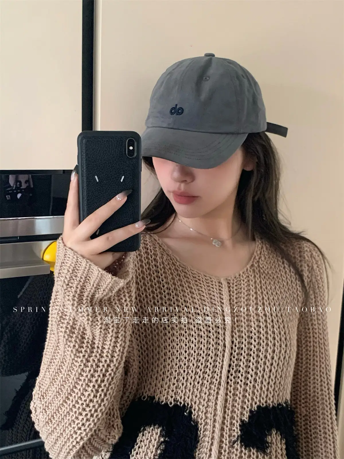 American Style Vintage Embroidered Letter Baseball Cap Men Women Soft Cotton Large Head — feature 16