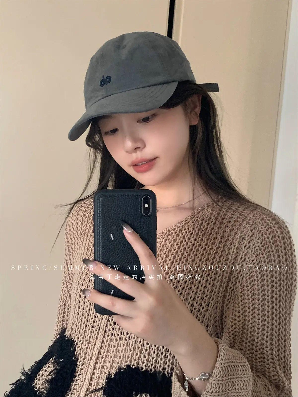 American Style Vintage Embroidered Letter Baseball Cap Men Women Soft Cotton Large Head — feature 17