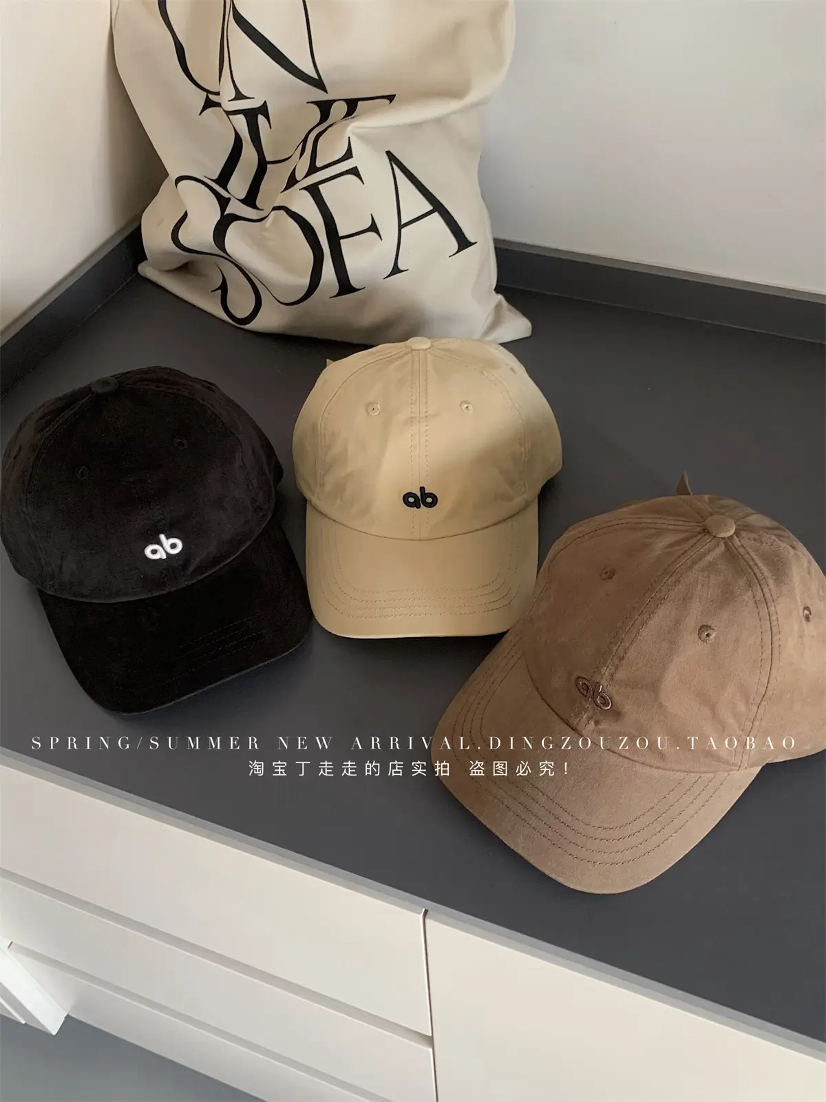 American Style Vintage Embroidered Letter Baseball Cap Men Women Soft Cotton Large Head — feature 20