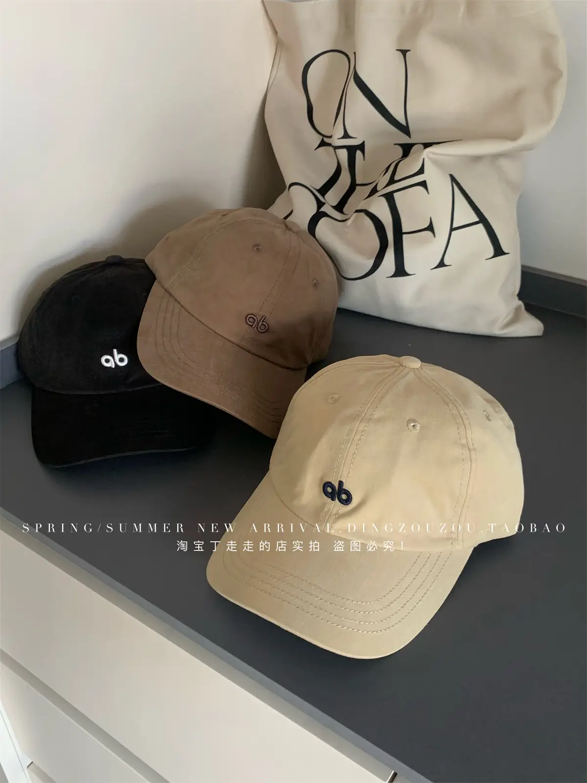 American Style Vintage Embroidered Letter Baseball Cap Men Women Soft Cotton Large Head — feature 21