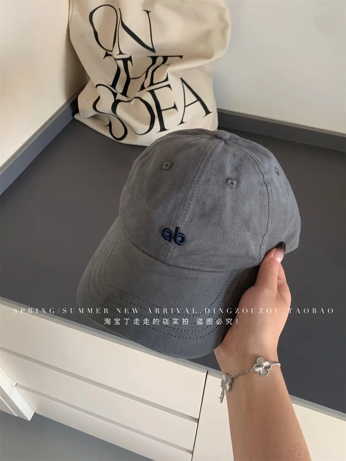 American Style Vintage Embroidered Letter Baseball Cap Men Women Soft Cotton Large Head — feature 25